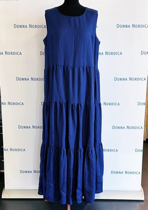 linen dress denim blue