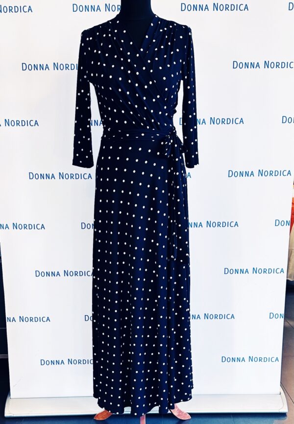 polka dot wrap dress