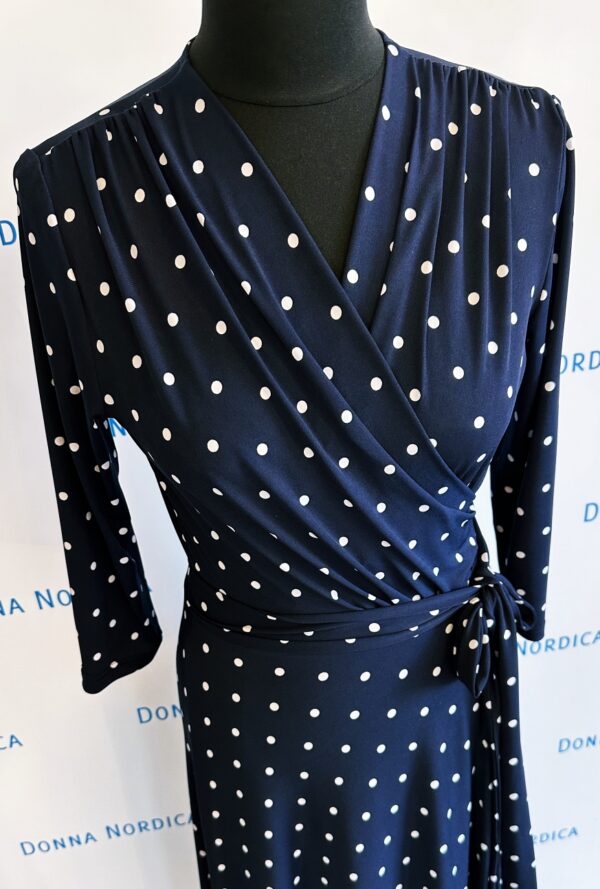 polka dot wrap dress