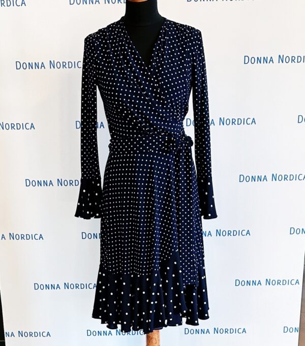 polka dot wrap dress