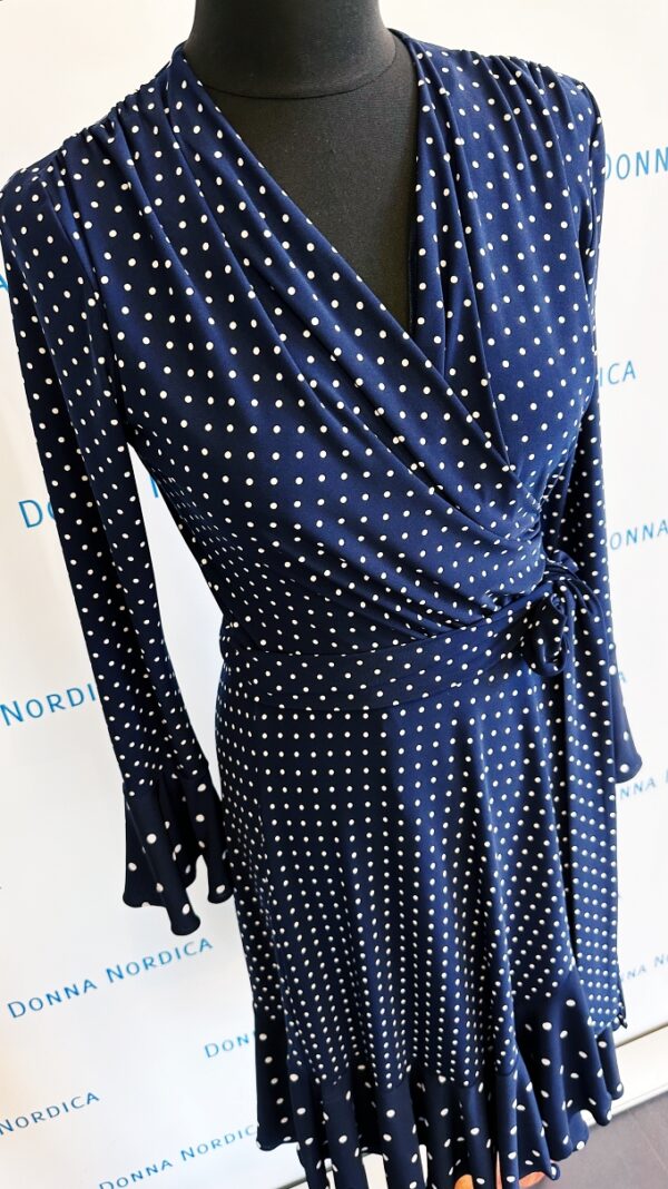 polka dot wrap dress