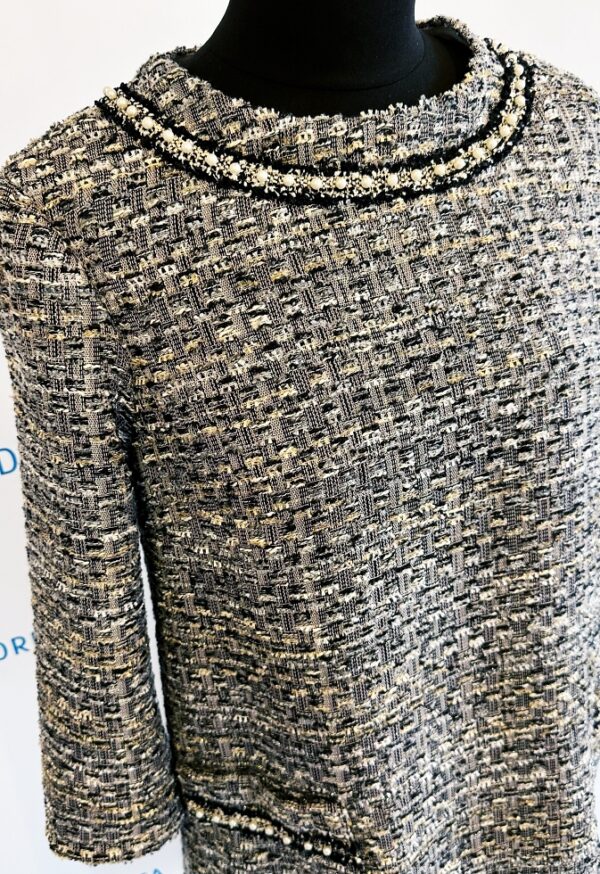 tweed grey classiic dress