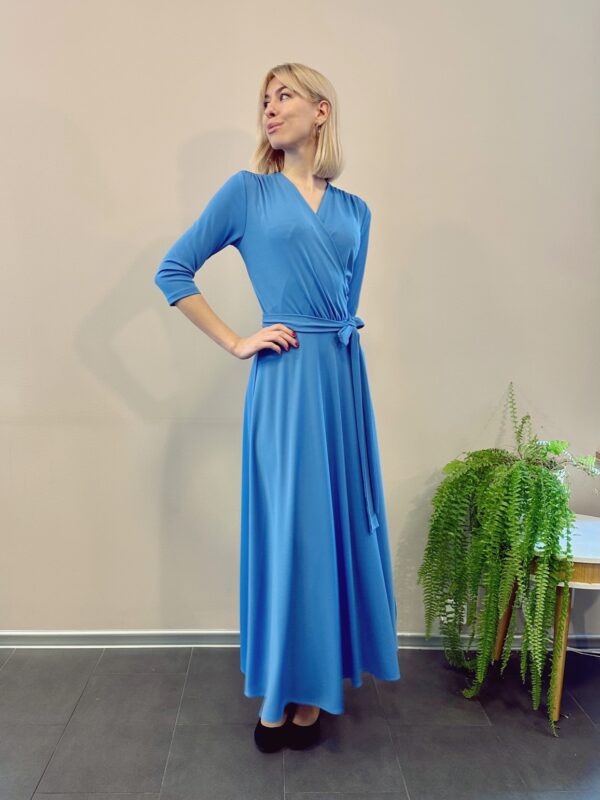 sky blue maxi dress