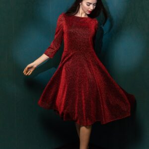 sparkling red rubin tango dress