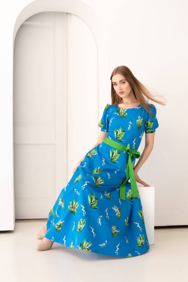 lily of valley cotton dress