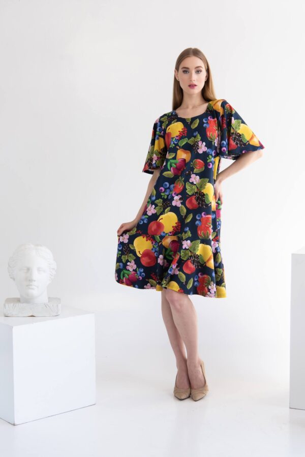 fruits print dress