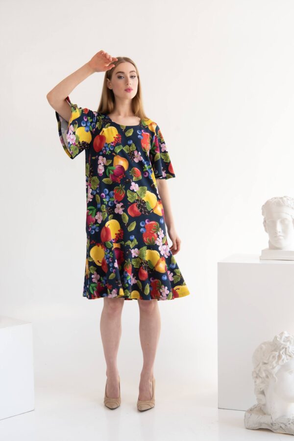 fruits print dress
