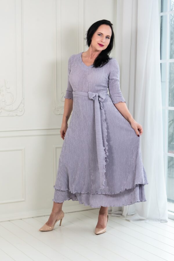 lavendel crepe maxi dress