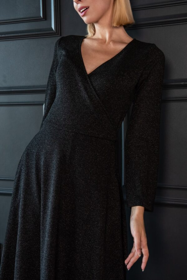 knit dress black lace